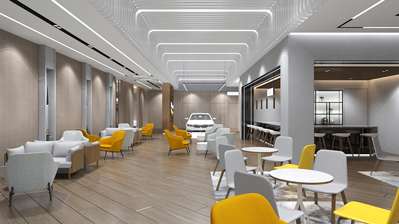 3200平米汽車(chē)展廳裝修設(shè)計(jì)效果圖