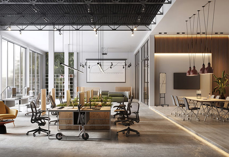 120平米現(xiàn)代風格辦公室裝修設計