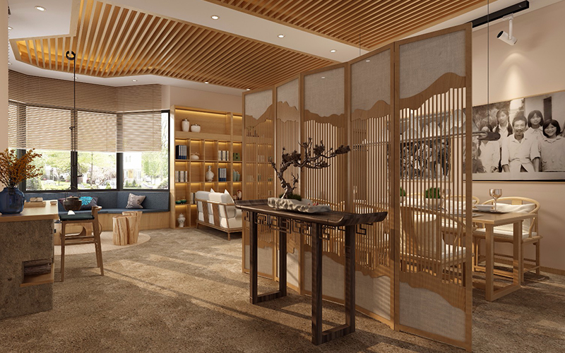 480平米新鄭主題民宿客棧裝修設(shè)計效果圖