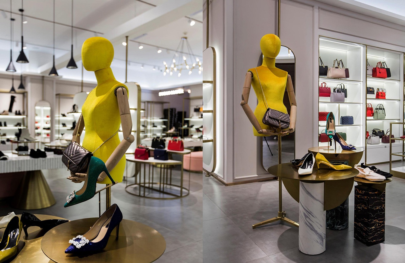 85平米女鞋專(zhuān)賣(mài)店設(shè)計(jì)效果圖