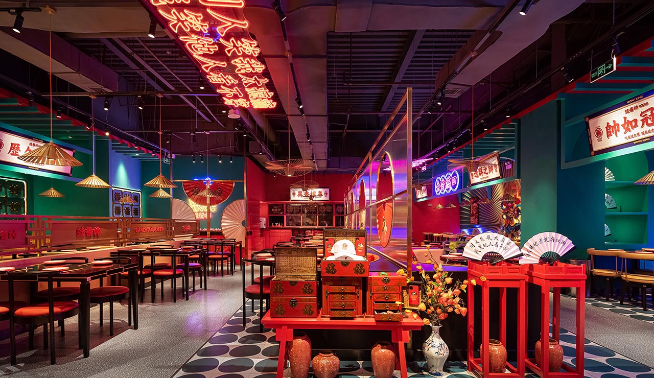 270平米國朝主題火鍋店裝修設(shè)計效果