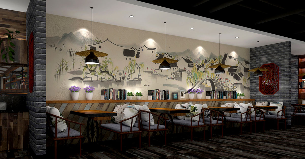 230平米烤魚店裝修設(shè)計(jì)效果圖