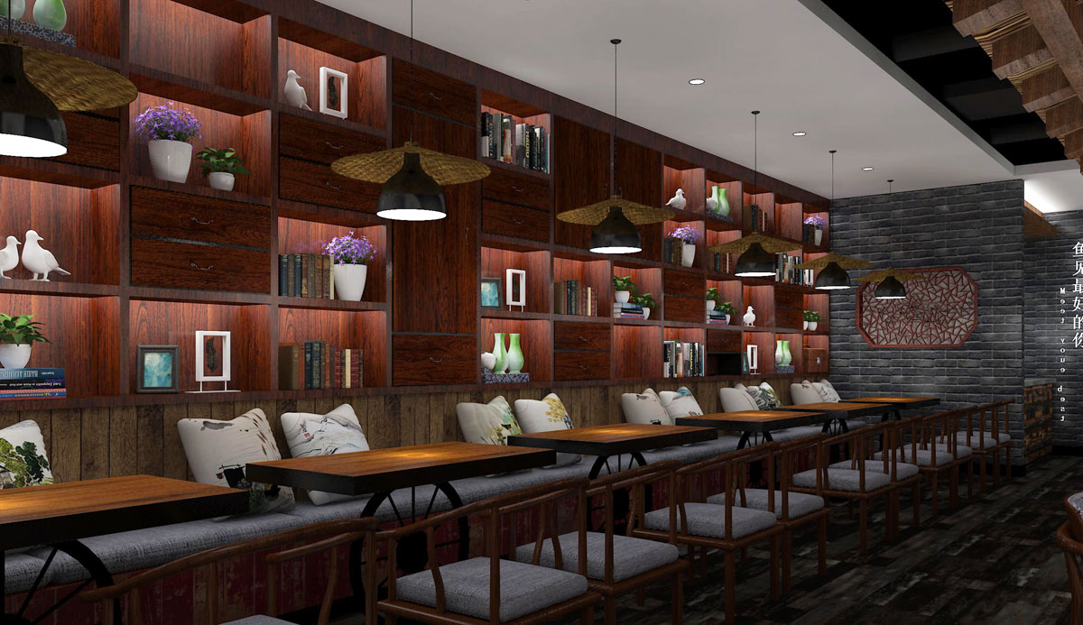 230平米烤魚店裝修設(shè)計(jì)效果圖