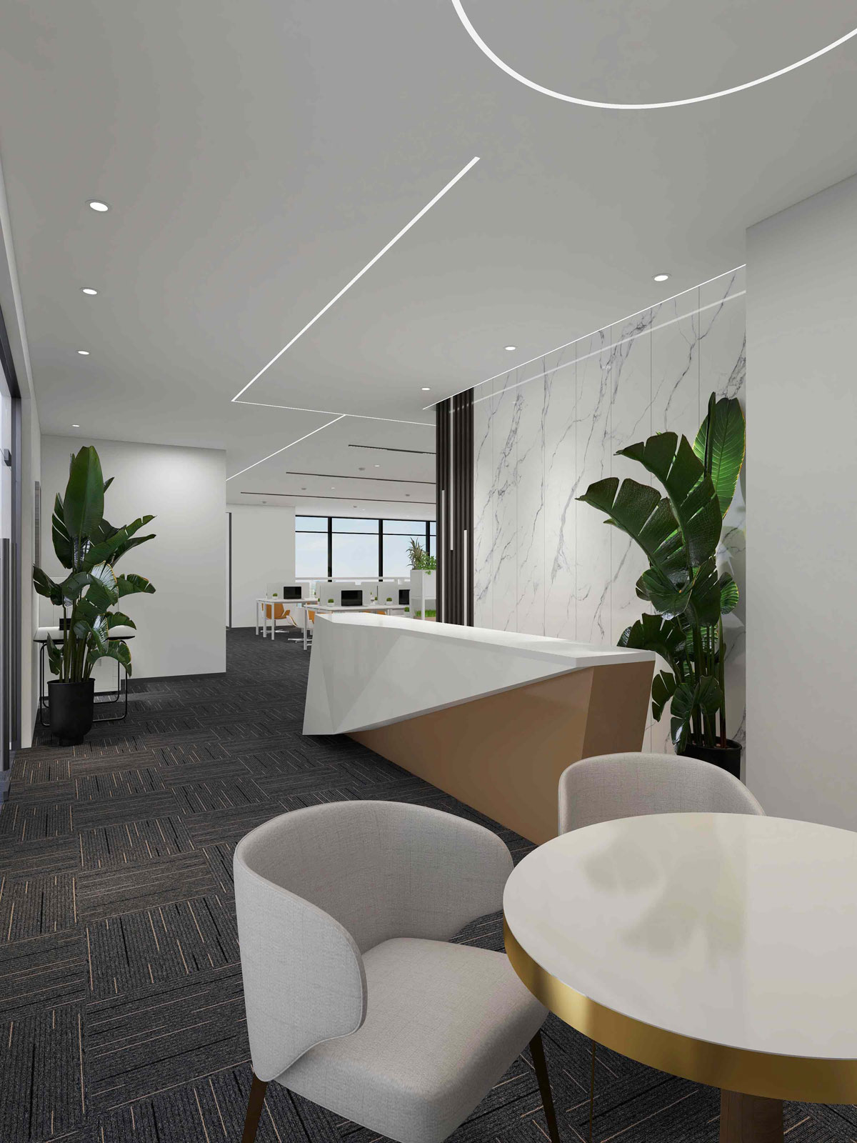 610平米鄭州辦公室裝修設(shè)計(jì)效果圖