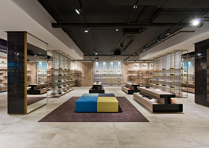 210平米工業(yè)風格鞋店裝修設計效果圖