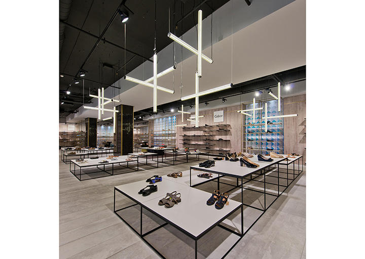 210平米工業(yè)風格鞋店裝修設計效果圖