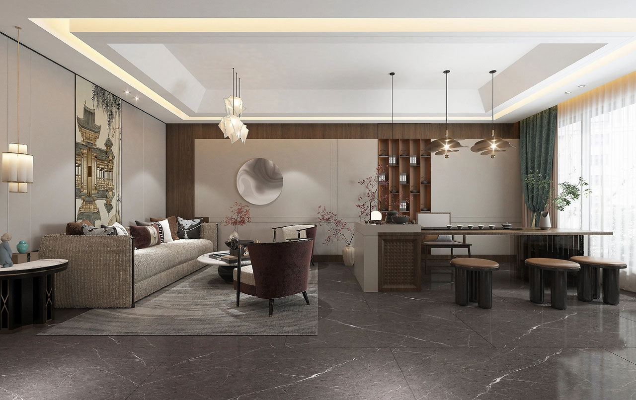 391平米鄭州足浴店設(shè)計裝修效果圖