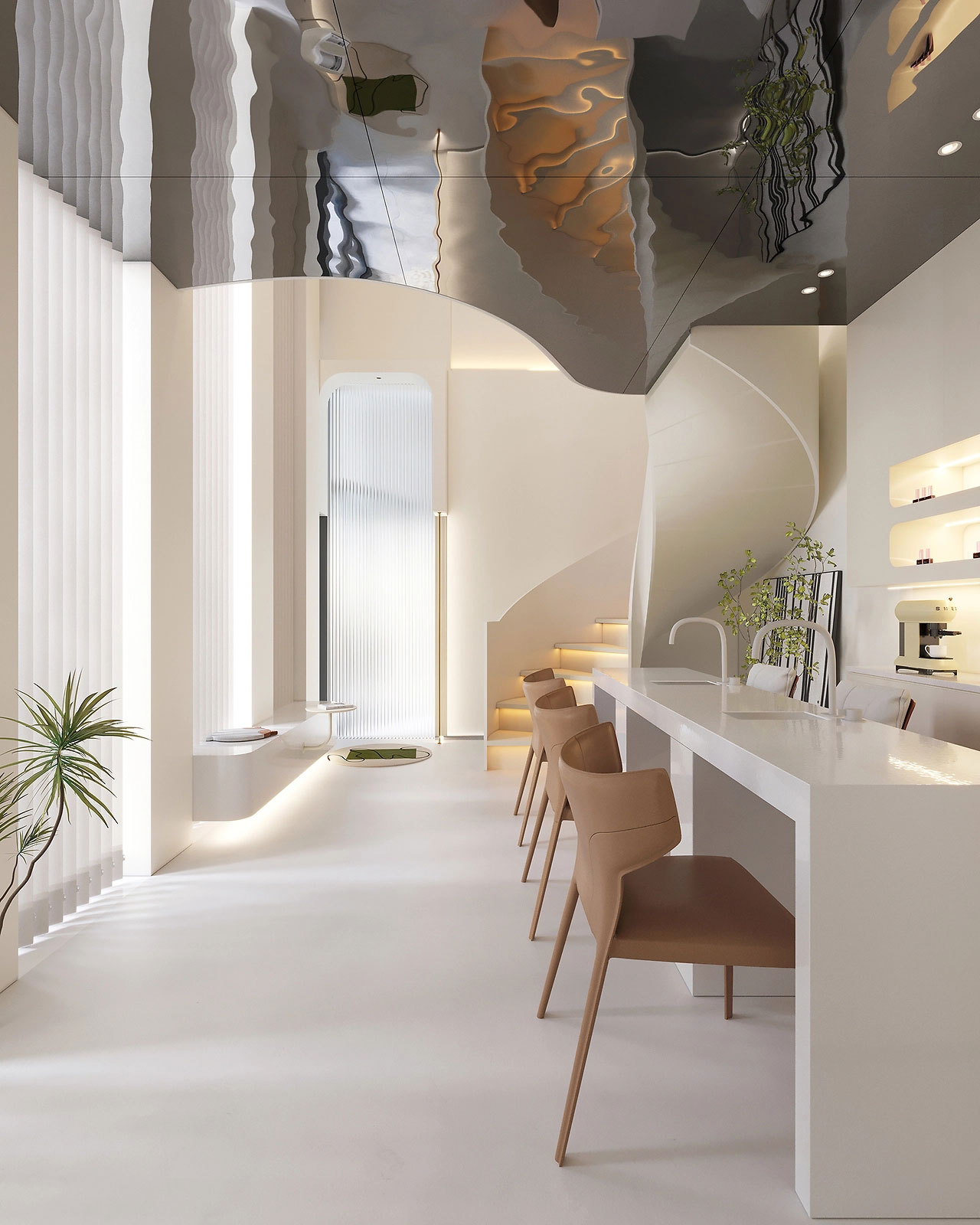 55平米鄭州美甲店設(shè)計效果圖