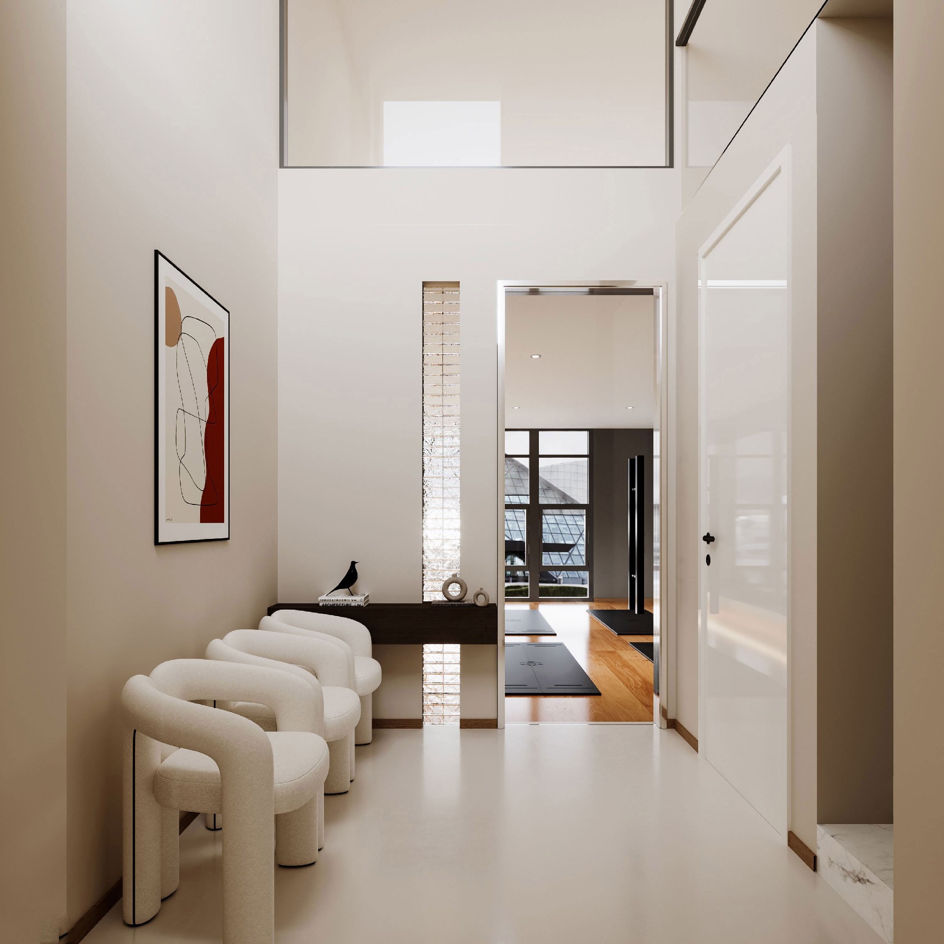 320平米開封瑜伽館設(shè)計(jì)裝修效果圖