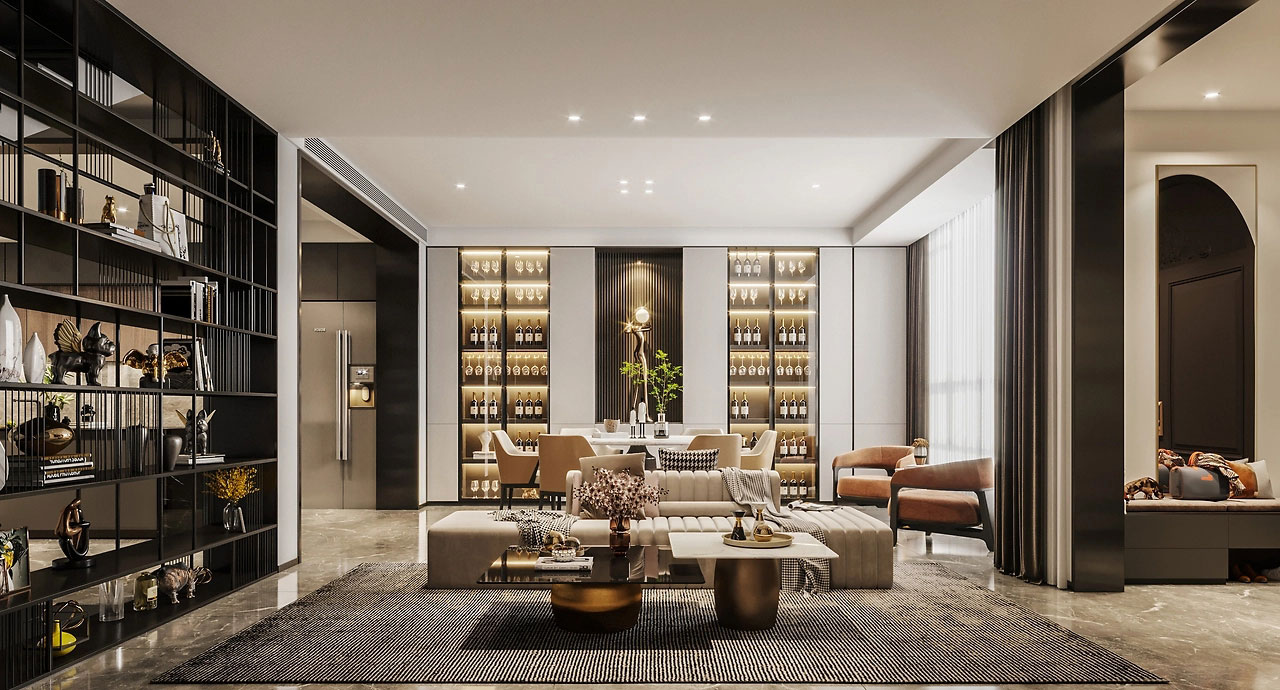 320平米鄭州別墅裝修設(shè)計效果圖