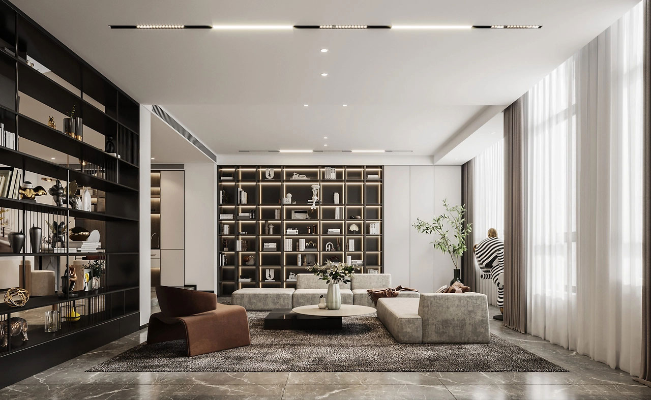 320平米鄭州別墅裝修設(shè)計效果圖