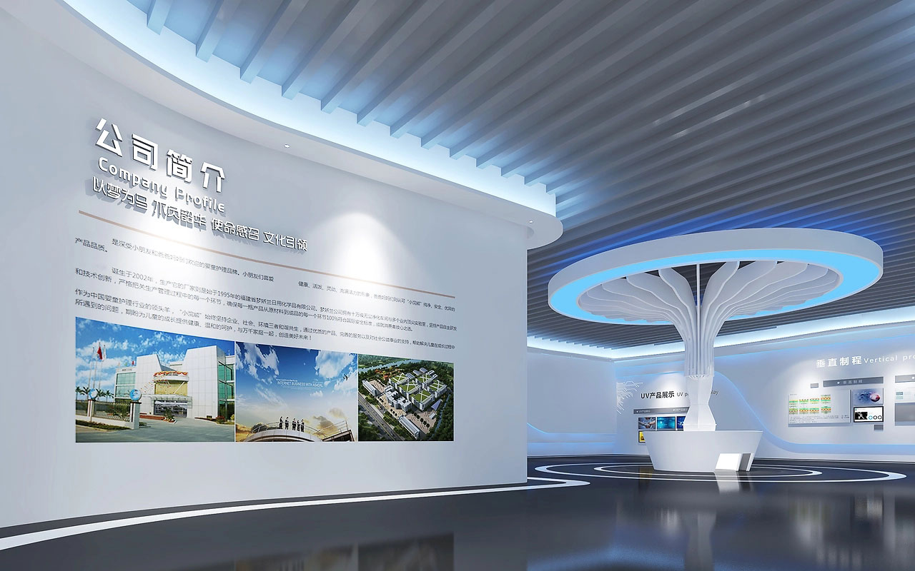 78平米企業(yè)科技展廳裝修設計效果圖