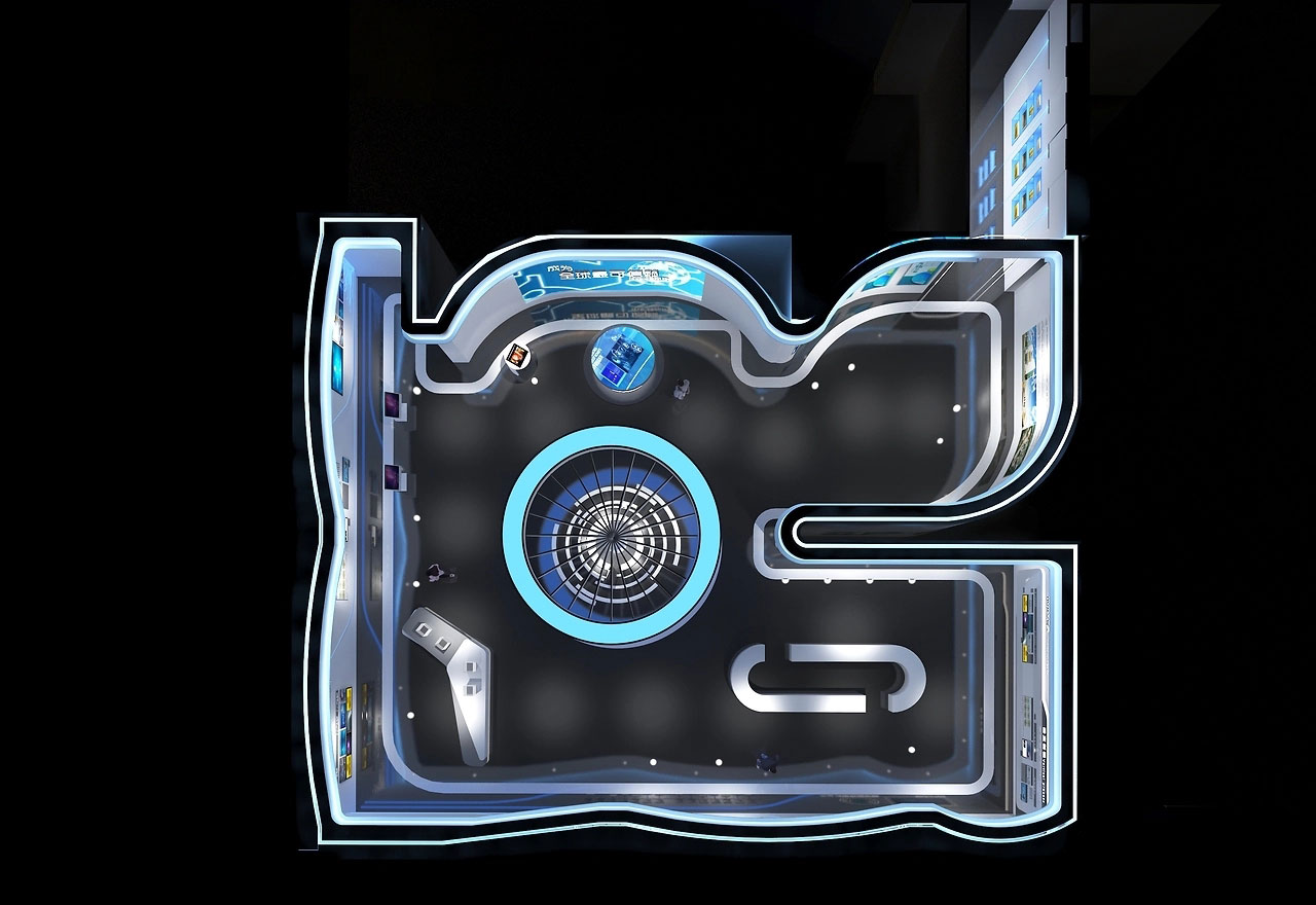 78平米企業(yè)科技展廳裝修設計效果圖