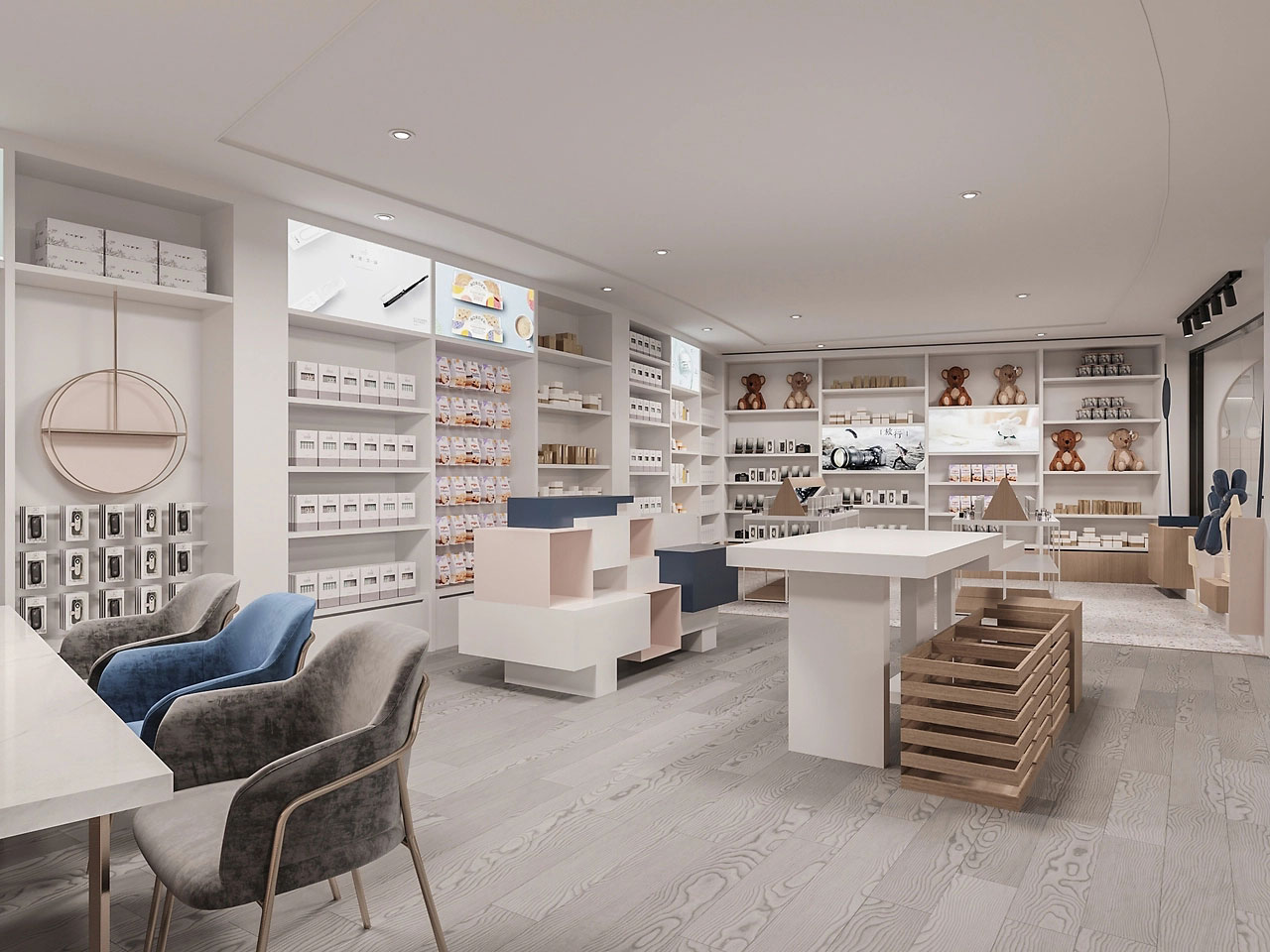 650平米直播基地辦公室展廳設(shè)計效果圖