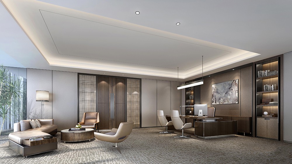 1300平米地產(chǎn)公司辦公樓設(shè)計效果圖