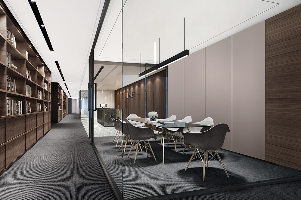 1300平米地產(chǎn)公司辦公樓設(shè)計效果圖