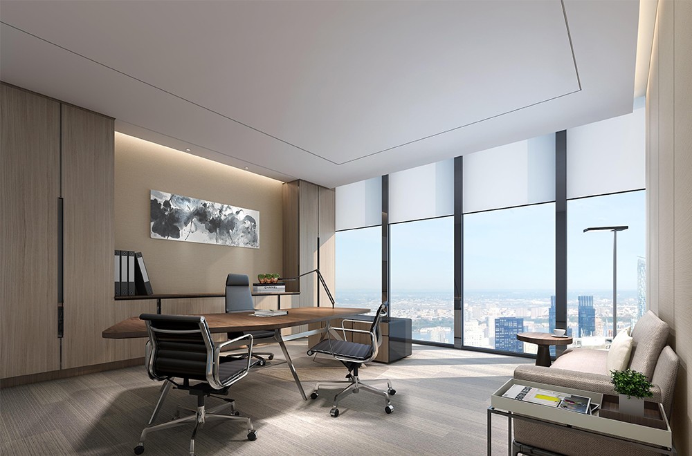 1300平米地產(chǎn)公司辦公樓設(shè)計效果圖