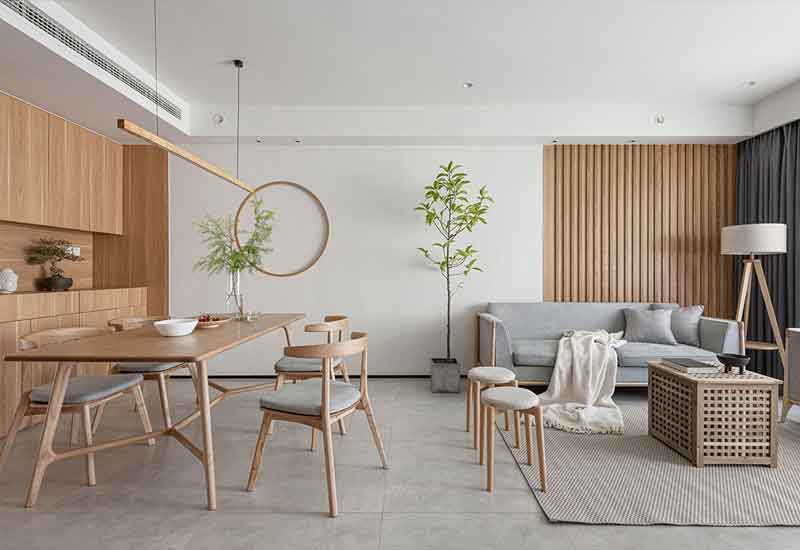 鄭州舊房改造案例:老房餐廳的餐邊柜設(shè)計與收納