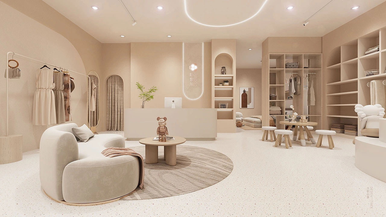 210平米鄭州女裝店面裝修設(shè)計效果圖