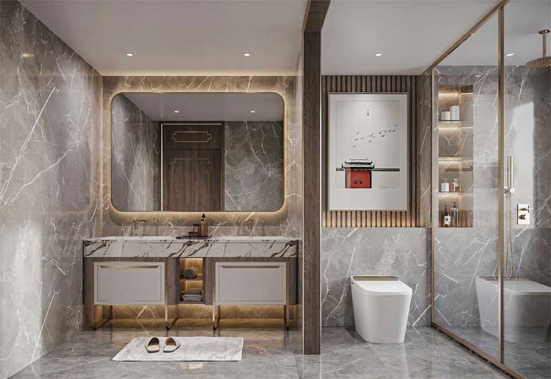 鄭州家裝設計：衛(wèi)生間太小，干濕分離布局方案