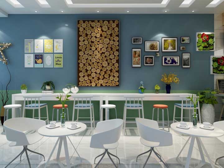 65平米奶茶店裝修設(shè)計(jì)效果圖