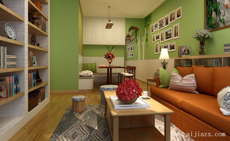 舒適的田園風(fēng)格小戶(hù)型裝修效果圖