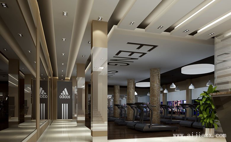 現(xiàn)代簡約風(fēng)格健身會(huì)所裝修效果圖