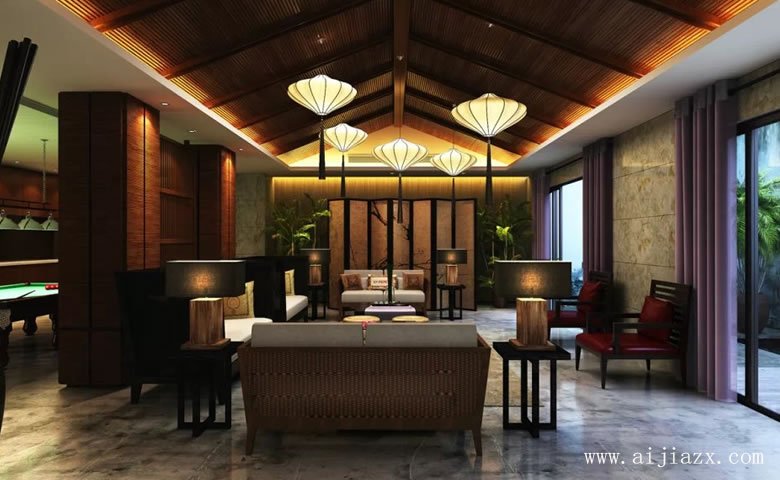 人文情懷的男士養(yǎng)生休閑會(huì)所休閑區(qū)裝修效果圖