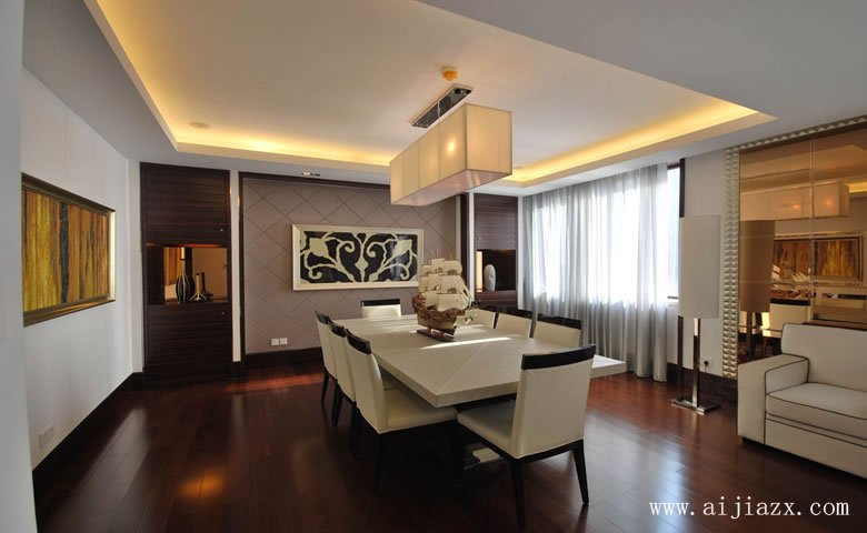 大方時(shí)尚的現(xiàn)代簡約風(fēng)格餐廳裝修效果圖