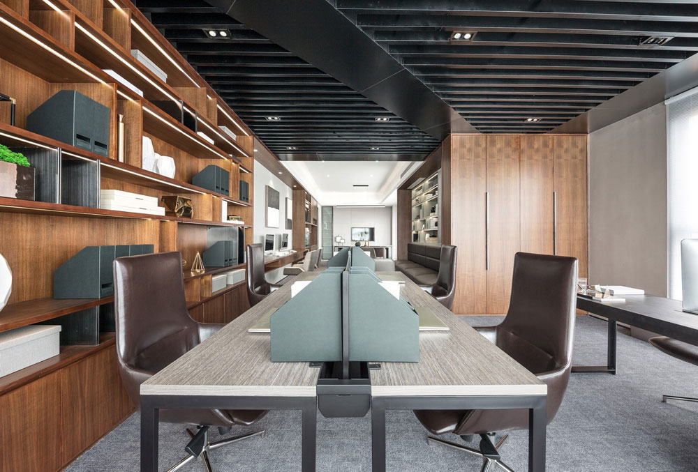 鄭州金水區(qū)海洋集團辦公室裝修設計案例